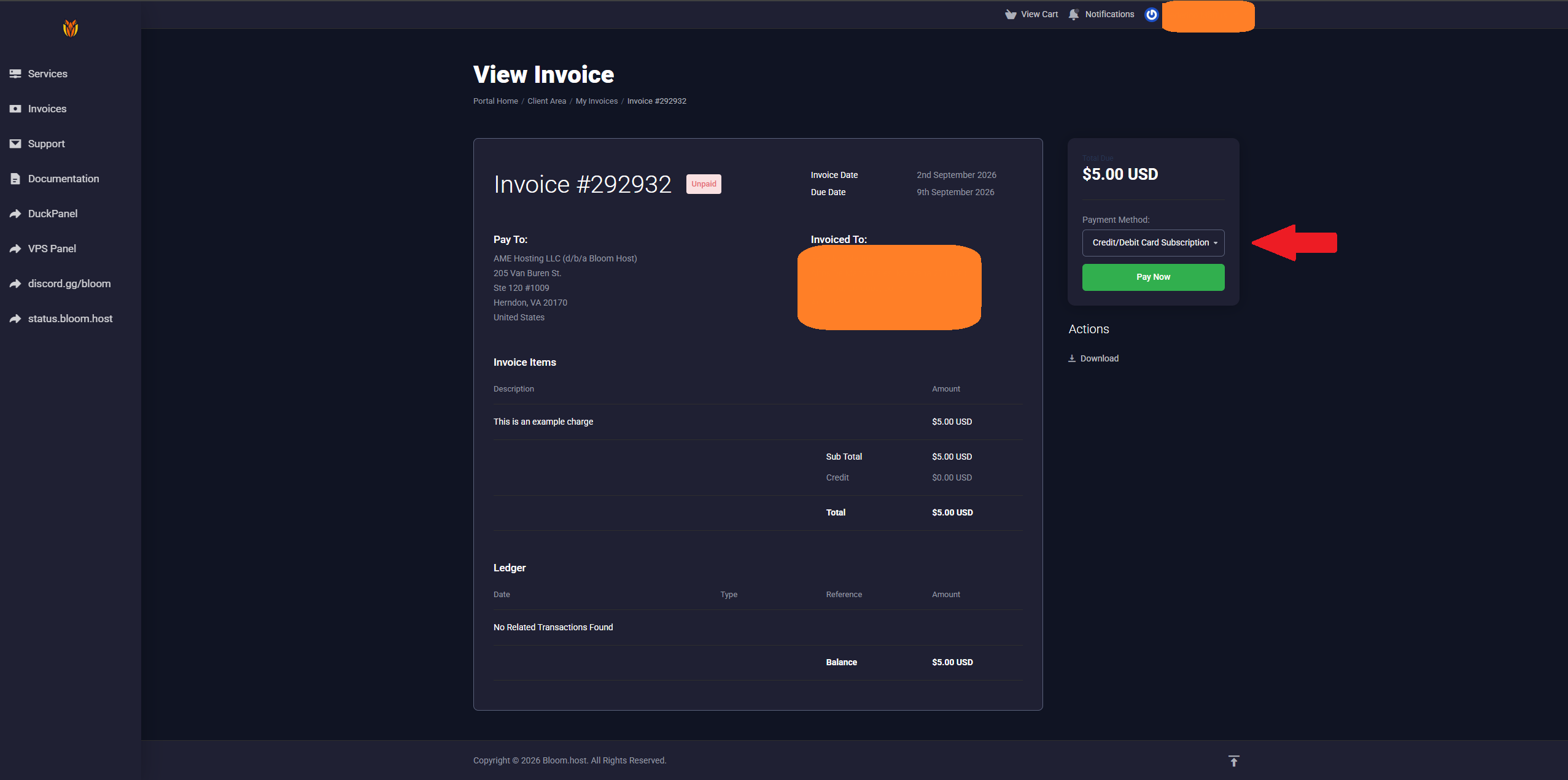 Invoice Options